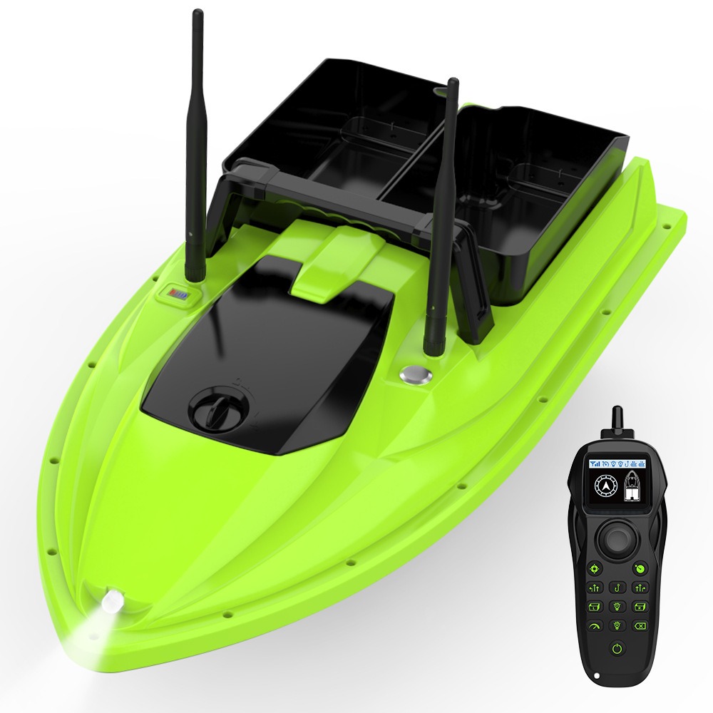 Fish Finder Cable - เรือตกปลาบังคับวิทยุ 500 เมตร แบบสองช่องใส่เหยื่อ รับน้ำหนักได้ 3