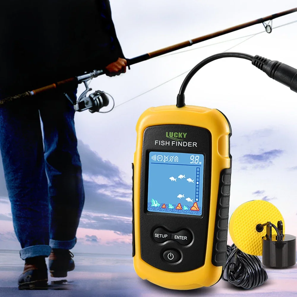 Lucky หน้าจอสี LCD แบบพกพา Fis - Fish Finder Cable บทวิจารณ์และราคา