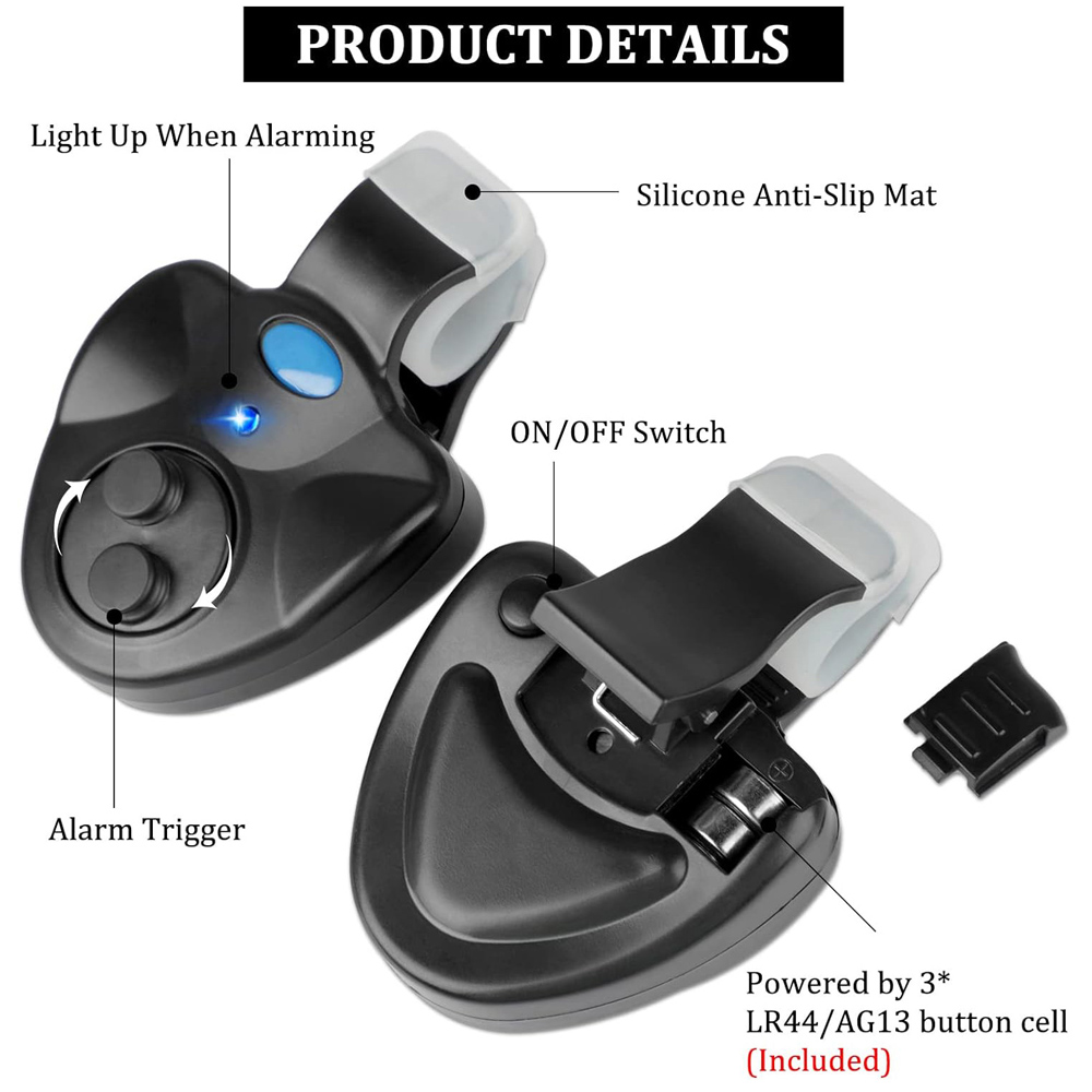 ชุดคลิปตกปลาคาร์พ พร้อมไฟ LED  - Fish Alarm บทวิจารณ์และราคา