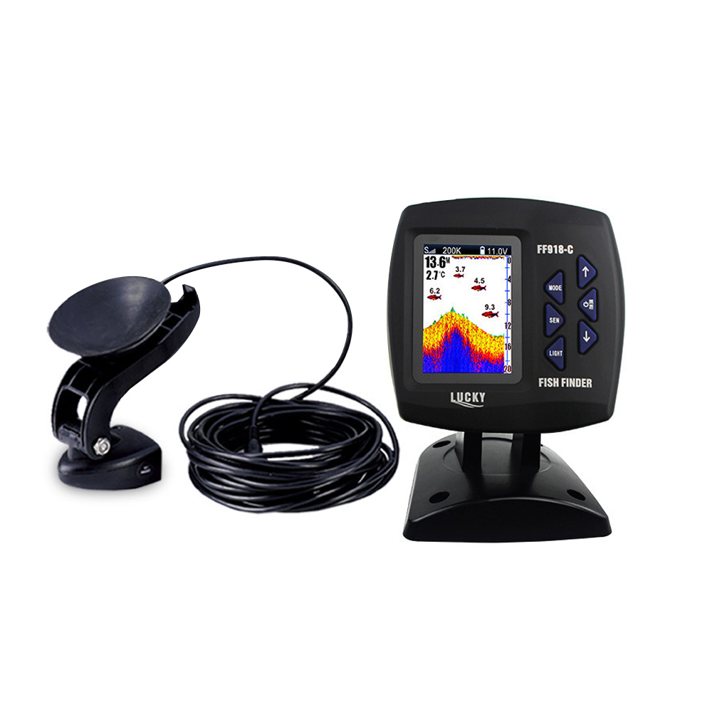 หน้าจอสี FF918-C100DS แบบมีสาย - Fish Finder Cable บทวิจารณ์และราคา